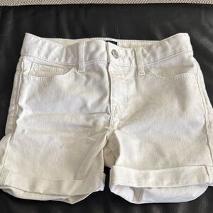 Girl’s White Denim Shorts